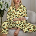 thumbnail image 6 of Bingfone Womens Pajama Sets Roosters In Farm Print,Long Sleeve Loungewear Pajamas Set-X-Large, 6 of 8