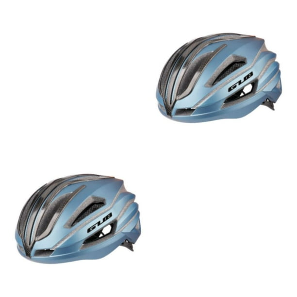 Greeniant Bicicletas Casco Absorción de golpes Protector de cabeza de bicicleta Seguridad al aire libre Sombrero de montar en bicicleta moldeado Azul marino 2piezas