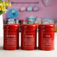 thumbnail image 3 of 3Pcs/Set Spice Jar Sugar Coffee Tea Canister Food Storage Home Kitchen Accessory, 3 of 8