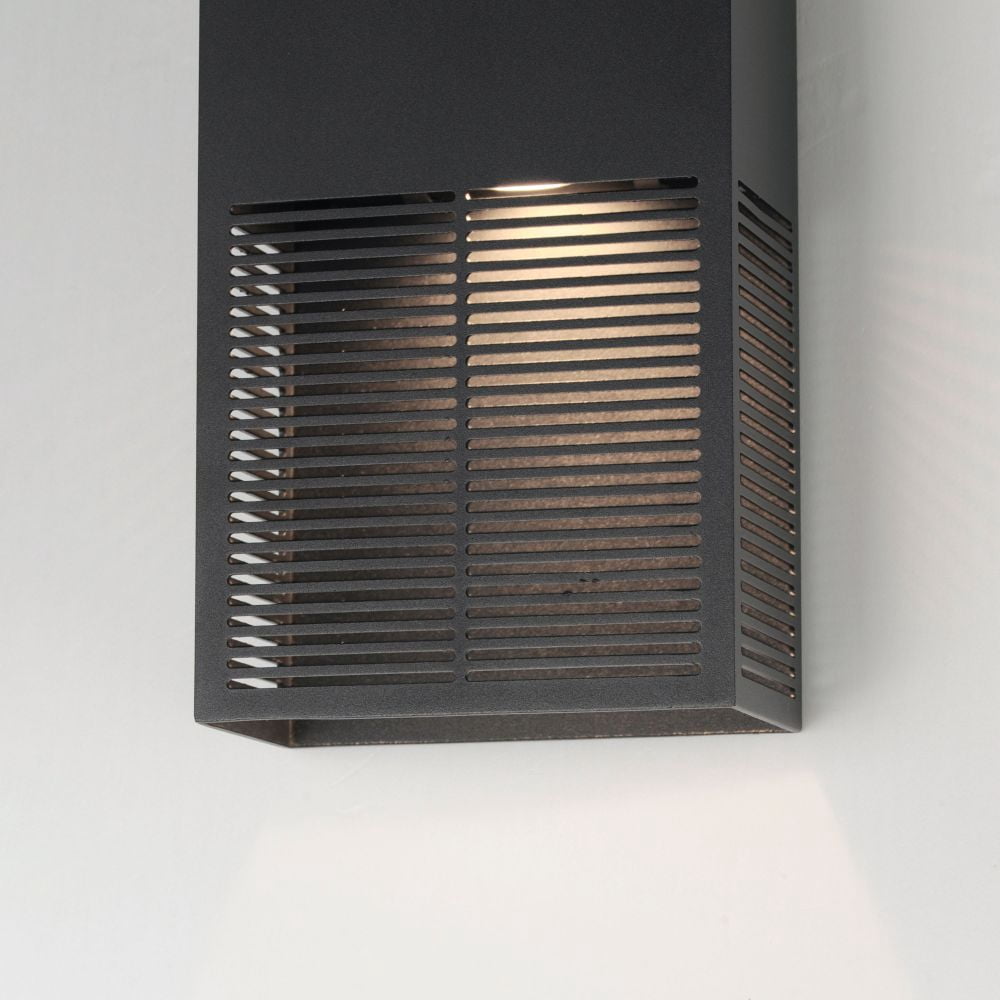 ET2 E30393-BK 18 in. LED Grate-Outdoor Wall Sconce, Black