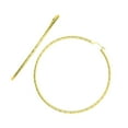 thumbnail image 3 of JewelStop 14K Yellow Gold Large Round Hoop Earrings 2x65mm, 3.2gr., 3 of 7