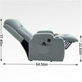 thumbnail image 5 of JERFIT Power Lift Recliner Chair with Massage and Heat, Single Motor Heavy Duty for Elderly, Grey Fabric, 5 of 10
