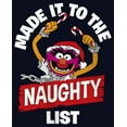 thumbnail image 2 of Girl's The Muppets The Animal Made it to the Naughty List  Graphic Tee Navy Blue Large, 2 of 4
