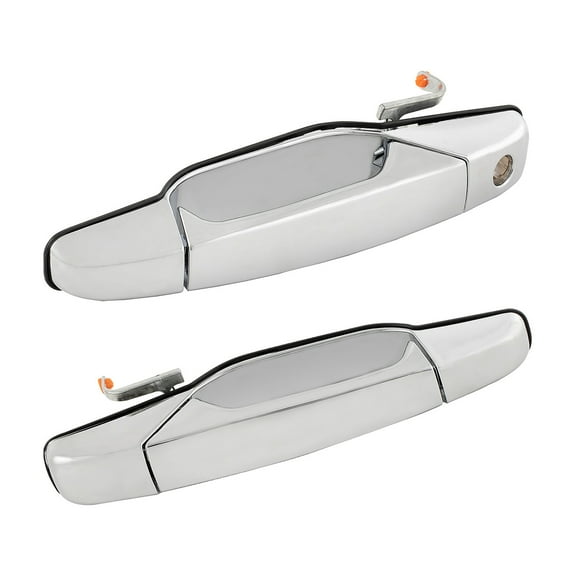 2pcs Front Pair Left Right Side Chrome Exterior Door Handles Compatible With Chevy/GMC/Cadillac 07-13 Avalanche/Silverado/Sierra New Body 07-14 Suburban/Tahoe/Yukon/XL/Escalade/ESV/EXT