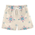 thumbnail image 2 of Pink Blue Symmetrical Boys Swim Trunks Boardshorts Swimsuit Quick Dry Board Shorts Bathing Suit 2-12T, 2 of 8