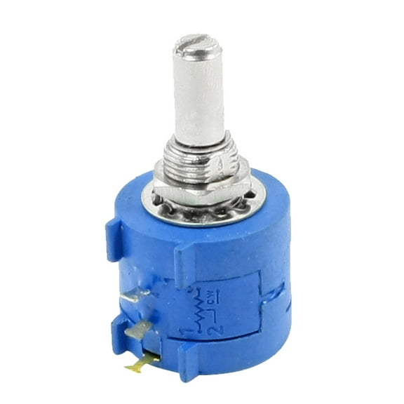 Unique Bargains 3590S-2-103L 6mm Round Shaft 10-Turn Rotary Wire Wound Potentiometer 10K Ohm