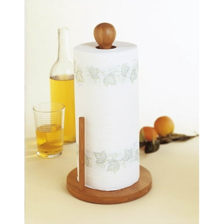 Lipper Bamboo Standing Paper Towel Holder