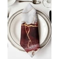 thumbnail image 2 of Cloth Napkins Set of 2 - 20x20 Inches, Marble Red Washable Reusable Table Napkins, Modern Abstract Gold White Brick Stone Motif Soft & Absortbent Dining Napkin for Party Wedding Hotel Restaurant, 2 of 8
