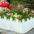 thumbnail image 7 of 5PC Decorative Plastic Garden Fence Picket Fence Edgings for Lawns, Flowerbeds, Plant Borders, Modular Landscape Yard Panels for Outdoor Use, 7 of 7