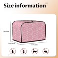 thumbnail image 5 of Lsque Flamingos and Flowers Print 2 Slice Toaster Cover , Kitchen Appliance Dustproof Protector , Toaster Protector Dustproof Kitchen Appliance Cover, 5 of 7
