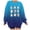Blue, variant on Futezty Halloween Graphic Print Oversized Sweatshirt Crewneck Embroidered Pullover Casual Comfy Outfits