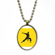 Martial Antiquity Strangling Physique Necklace Vintage Chain Bead Pendant Jewelry Collection