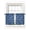 Blue, variant on Vintage Floral Curtains 45 Inch Length, Sheer Curtains for Bedroom Living Room Window Spring Dandelion Flowers Rustic Black Rod Pocket Voile Drapes Kitchen Curtains Small Half Window 42"x45" 2 Panels