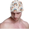 thumbnail image 2 of Wekity Bonnet de Bain Camion Citrouille Automne Unisexe Adulte Wekity Polyester, 2 of 4