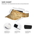thumbnail image 3 of Daiia Old Vintage Map Of Sea Pattern Sport Sun Visor Hats Visor Cap Adjustable Empty Top Baseball Cap Cotton Ball Caps for Women and Men, 3 of 7