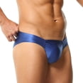 thumbnail image 4 of Zivyakyron Briefs&nbsp;for Men Low Rise Athletic Silky Mens Underwear Plain Breathable Loose Underpants, 4 of 5