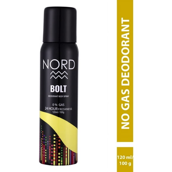 Nord Bolt Déodorant Vaporisateur Corporel pour Hommes 120ml, 4.05 Fl.oz. Déo Longue Durée pour Garçons - Fraîcheur 24 Heures & Sans Gaz avec Notes de Mandarine, Orange, Lavande & Géranium