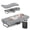 Gray-75“*31”, variant on Anyhave Folding Bed Roll Away Bed with Memory Foam Mattress Portable Foldable Guest Bed Heavy Duty Metal Frame Wheels Space Saving 75" x 31"