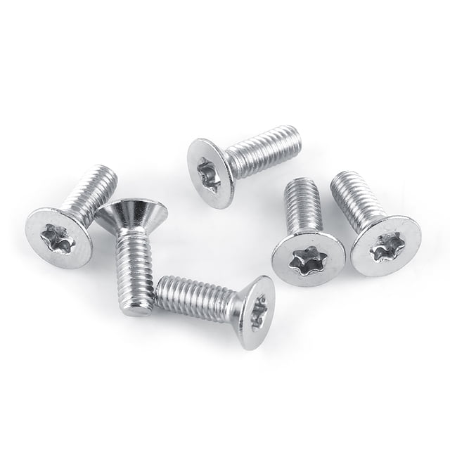 Tornillo de cabeza plana, 50 piezas M4 Tornillo de estrella de acero inoxidable Diseñado con precisión Jadeshay A