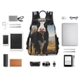 thumbnail image 4 of Yiaed Cute Prairie Cow Print Lightweight Backpack Travel Backpacks Hiking Daypack for Women Men, 4 of 5