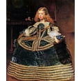 thumbnail image 2 of Velazquez, Diego 15x17 Gold Ornate Wood Framed with Double Matting Museum Art Print Titled - The Infanta Margarita In A Blue Dress, 2 of 4