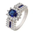 thumbnail image 2 of LLQkigsxse Bague Pouce pour Femmes Argent Zircon Rétro Pierre Bague Dames et Filles Mariage Mode Simplicité Bijoux, 2 of 5