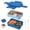 Royal Blue, variant on Lonian 2-Tier Stackable Bento Lunch Box Rectangle with 1 Fork, Spoon, Dressing Container, BPA-Free, Dishwasher Safe, Food-Safe Materials, Rose Red
