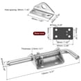 thumbnail image 2 of Unique Bargains Barrel Bolt Latch, 1 Pack 10x135mm - Stainless Steel Spring Loaded Gate Latch Pin with Keeper, for Doors (Silver), 2 of 5