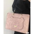 thumbnail image 4 of 14 Inch Notebook Bag For Macbook Air Pro M1 Lenovo Dell Huawei Handbag Briefcase Laptop Shoulder Split Leather Sleeve Protector Pink 14", 4 of 5