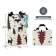 thumbnail image 2 of Yayeee Freestanding Laundry Hamper with Handle Collapsible Large Storage Basket for Clothes, Christmas Plaid Forest, 2 of 7