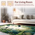 thumbnail image 2 of Ultra Soft Area Rug, Elegant Nature Inspired Artwork, Non Slip, Stain Resistant, Washable Area Rugs for Living Room, Bedroom(Green, 2X3), 2 of 8
