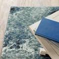 thumbnail image 2 of Oriental Weavers Evolution Area Rug - 0962A - 8'6" x 11'7" - in Blue/ Ivory - Modern Industrial Style, Stain Resistant, Family and Pet Friendly , Dining, Living Room Rug, 2 of 8