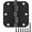 Matte Black, variant on 18 Pack Nickel Door Hinges Brushed Nickel 3 1/2 Interior Door Hinges Satin Nickel 3.5 Inch with 5/8” Radius Corners 3 ½"x 3 ½" Silver Hardware Controls