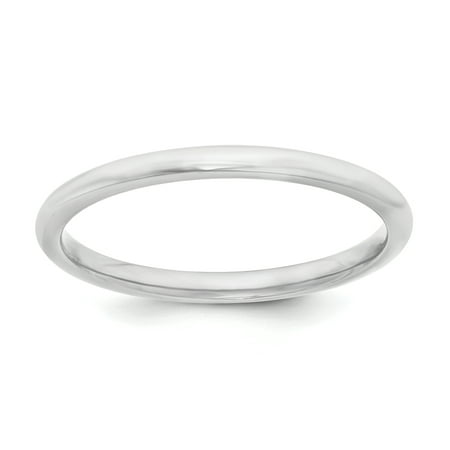SS 2mm Comfort Fit Size 6.5 Band Size 6.5 (Best Cream For Neck Rings)