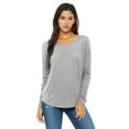 thumbnail image 1 of Bella + Canvas Ladies' Flowy Long-Sleeve T-Shirt with 2x1 Sleeves - 8852, 1 of 4