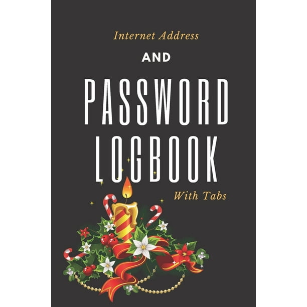 Address and Password Logbook with Tabs Password