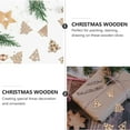 thumbnail image 6 of Myenne 100 Unfinished Wooden Ornaments DIY Blank Wood Xmas Tree Slices Cutout Rustic Piece For Festive Holiday Xmas Tree Hanging Decor Mixed Pattern, 6 of 10