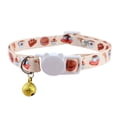 thumbnail image 1 of Personalized detachable cat collar with bell, safe quick release kitten collar, 1 of 8