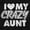 Black, variant on Love My Crazy Aunt Funny Cool Auntie Toddler Boy Girl T Shirt Infant Toddler Brisco Brands 6M