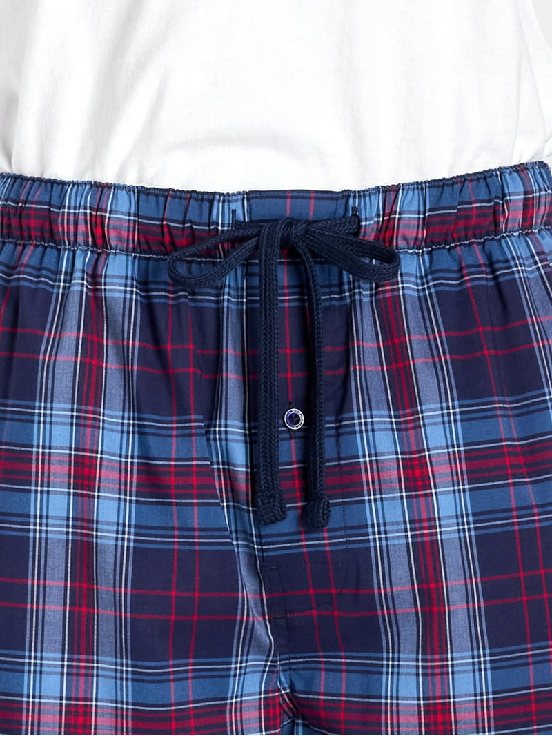 Polo Drawstring Plaid Lounge Pajama Pants, Size L
