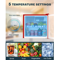 thumbnail image 5 of Upstreman 1.7 Cu ft Mini Fridge with Freezer Single Door Compact Refrigerator, Low Noise, Energy Saving, Adjustable Temperature, Reversible Door, for Home Office Dorm, Red FR17, 5 of 12