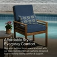 thumbnail image 2 of Hampton Texture Navy Essentials Dining Chair Cushion, 2 of 8