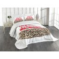 thumbnail image 3 of Ambesonne Colorful Quilted Bedspread Set 3 Pcs, Party Cake Cherries, Queen Size, Multicolor, 3 of 5