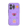 thumbnail image 2 of ELEHOLD For iPhone 16 Pro Soft Cartoon EVA Shockproof Case Cover with 3D Decorations, Lens All-Inclusive Protection, Lightweight & Washable, Purple, 2 of 9