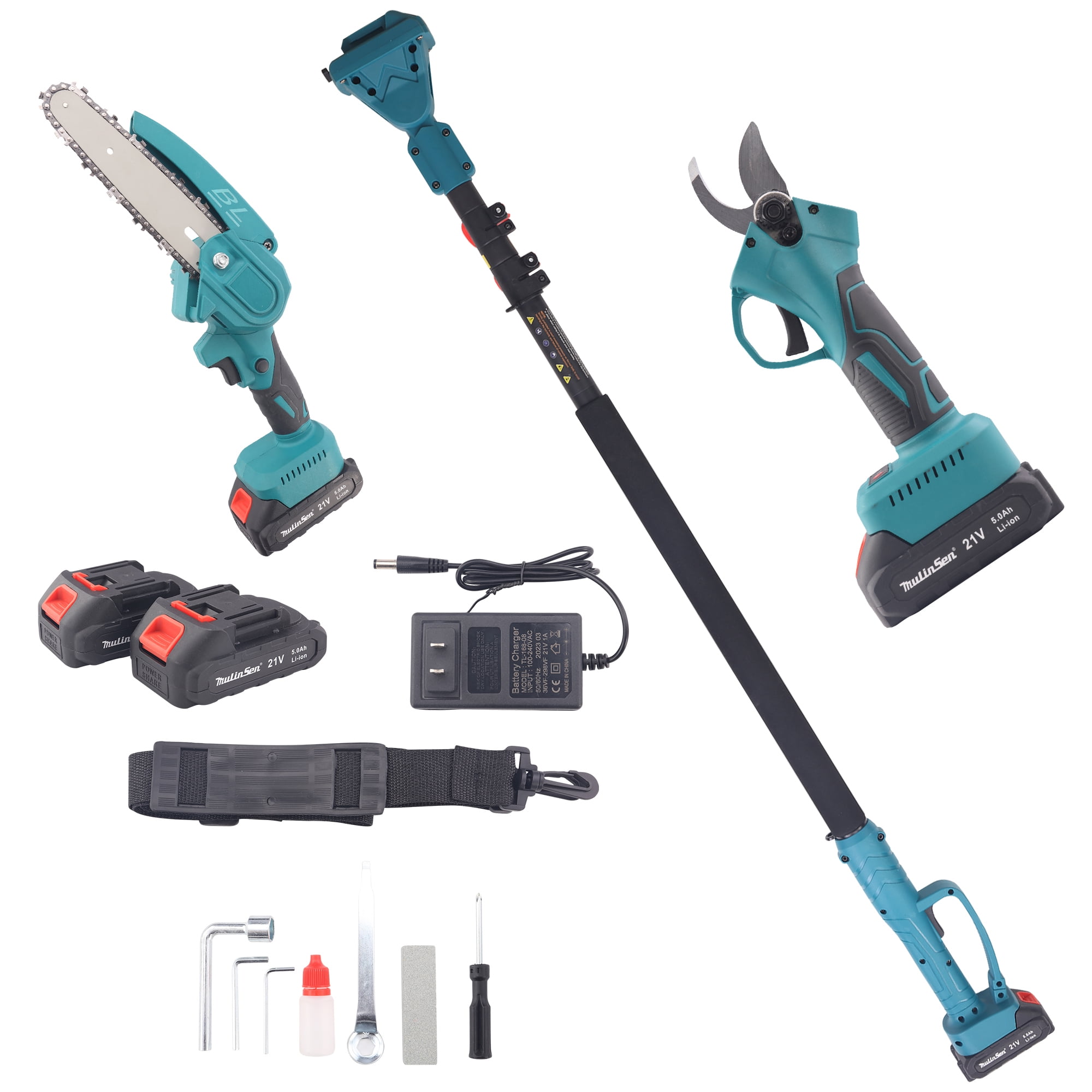 YouLoveIt Extendable Tree Pruning Electric Chainsaw Cordless Pruning Saw Long Reach Cut, One