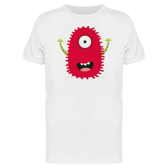 Red Funny Monster With One Eye Tee Men's -Image by Shutterstock