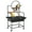 black, variant on Danolapsi Bird Cage Metal Parrot Cage with Detachable Stand for Parrots Cockatiels Conures Parakeets Lovebirds Budgie Finch