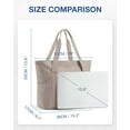 thumbnail image 7 of Tote Bag for Women, Tote Shoulder Bag with Laptop Compartment and Zipper Handbag for Travel, Work, 7 of 7
