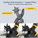 thumbnail image 2 of Kit de herramientas para ojales Hole Punch, 2 en 1, 2 en 1, de piel con 200 ojales, 2 of 7
