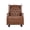 Light Brown PU, variant on JUYG Nursery Rocking Chair with Wingback, Solid Wood Frame